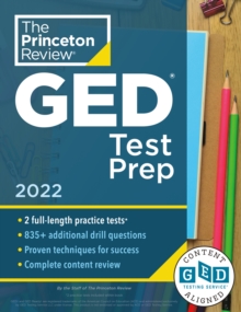 Image for Princeton Review GED Test Prep, 2022 : Practice Tests + Review and Techniques + Online Features