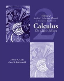 Image for Student Solutions Manual, Vol. 2 for Swokowski's Calculus