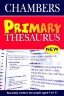 Image for Chambers primary thesaurus
