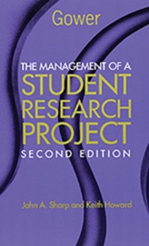 Image for The management of a student research project