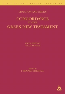 Image for A Concordance to the Greek New Testament