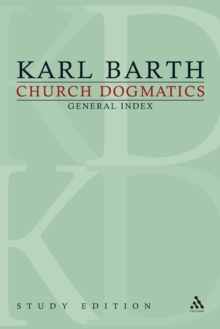 Image for Church Dogmatics Study Edition General Index
