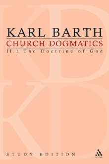 Image for Church dogmatics study edition 7II.1: The doctrine of God