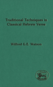 Image for Traditional techniques in classical Hebrew verse.