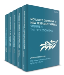 Image for Moulton's Grammar of New Testament Greek