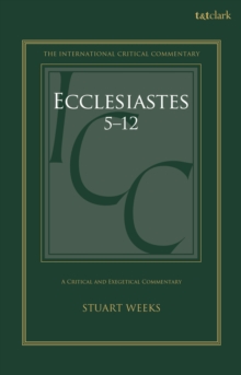 Image for Ecclesiastes 5-12  : a critical and exegetical commentary