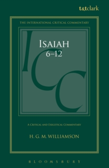 Image for Isaiah 6-12: a critical and exegetical commentary