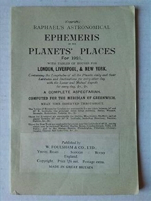 Image for Raphael's Astronomical Ephemeris
