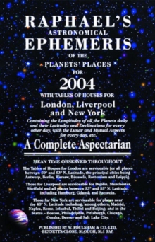 Image for Raphael's astronomical ephemeris of the planet's places for 2004  : a complete aspectarian
