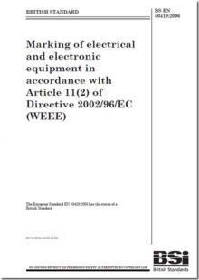 Image for Marking of Electrical and Electronic Equipment in Accordance with Article 11(2) of Directive 2002/96/EC (WEEE)
