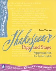 Image for Shakespeare: Page and Stage Student's Book