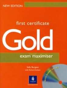 Image for First Certificate Gold Maximiser No Key and CD New Edition Maximiser No Key and CD