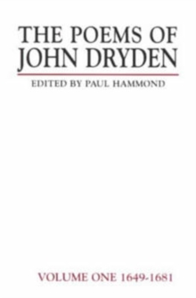 Image for The Poems of John Dryden: Volume One : 1649-1681