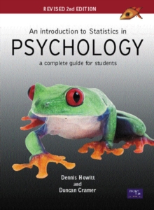 Image for An Introduction to Statistics in Psychology / Research Methods for Social Science: an Introduction