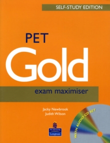 Image for PET Gold Exam Maximiser with Key Self Study and CD Pack