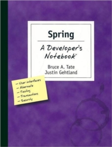 Image for Spring - A Developer's Notebook