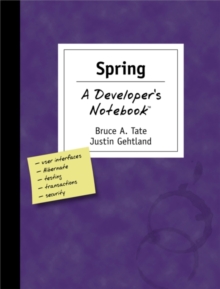Image for Spring: a developer's notebook