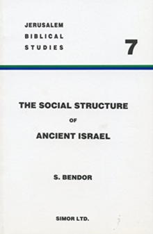 Social Structure of Ancient Israel