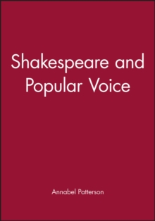 Image for Shakespeare and Popular Voice