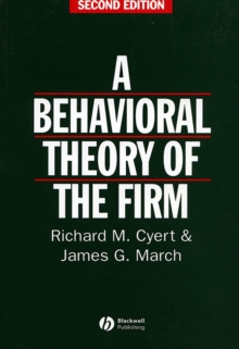 Image for Behavioral Theory of the Firm