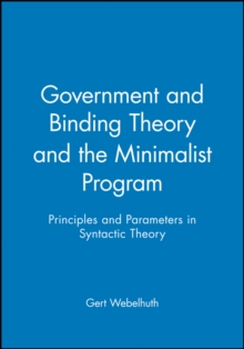 Government and Binding Theory and the Minimalist Program