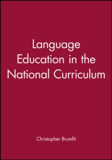 Image for Language Education in the National Curriculum