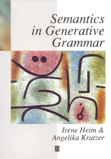 Image for Semantics in Generative Grammar