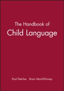 Image for The Handbook of Child Language