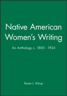 Image for Native American Women's Writing