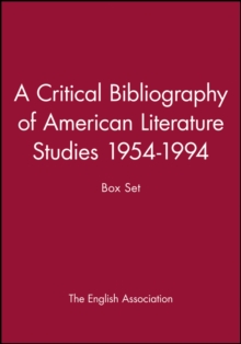 Critical Bibliography of American Literature Studies 1954-1994