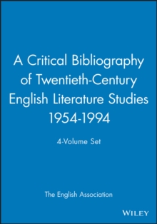 Image for A Critical Bibliography of Twentieth-Century English Literature Studies 1954-1994, 4-Volume Set