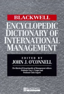 Image for The Blackwell Encyclopedic Dictionary of International Management