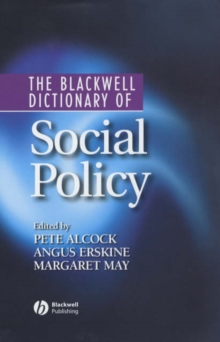 Image for The Blackwell dictionary of social policy