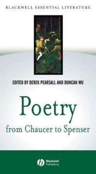 Image for Poetry from Chaucer to Spenser