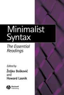 Image for Minimalist Syntax