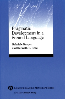Image for Pragmatic Development in a Second Language