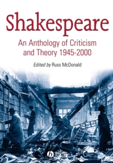 Image for Shakespeare  : an anthology of criticism and theory, 1945-2000