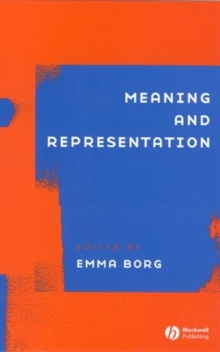 Image for Meaning and Representation