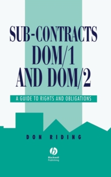 Image for Sub-Contracts DOM/1 and DOM/2
