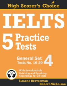 Image for IELTS 5 Practice Tests, General Set 4 : Tests No. 16-20