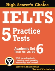 Image for IELTS 5 Practice Tests, Academic Set 6 : Tests No. 26-30