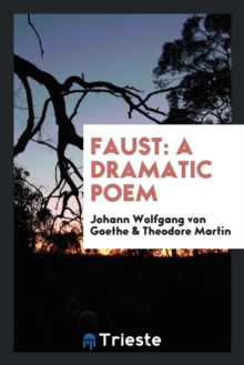 Image for Faust : A Dramatic Poem