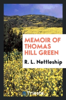 Image for Memoir of Thomas Hill Green