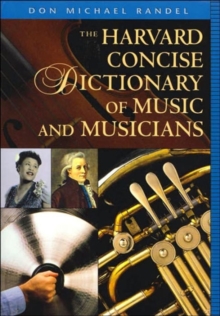 Image for Harvard Con Dict Music 2003 Ed.