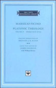 Image for Platonic theologyVol. 6: Books XVII-XVIII