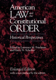 Image for American Law and the Constitutional Order