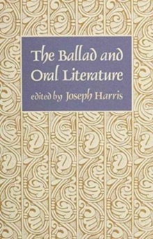 Image for The Ballad and Oral Literature