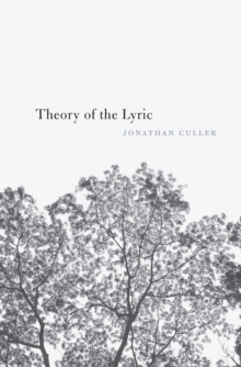 Image for Theory of the lyric