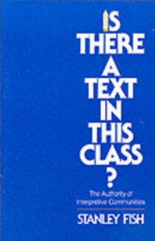 Image for Is There a Text in This Class?