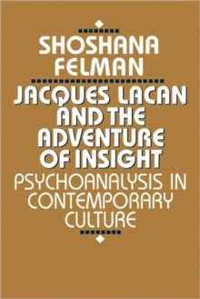 Image for Jacques Lacan and the Adventure of Insight